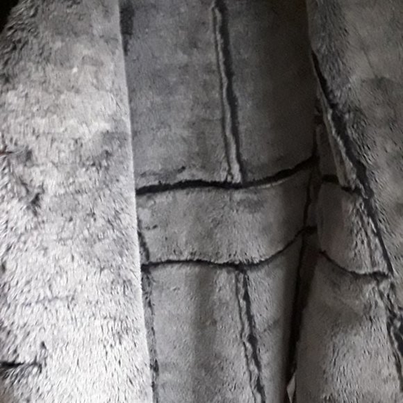 NWOT VENUS sz 12 womens faux Suede Fur Long Winter Coat - Picture 4 of 9